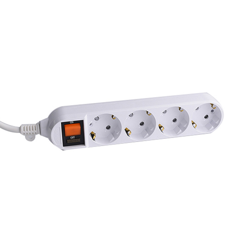 Cable3G 4 outlets EU standard socket with overload protection switch Cable3G 4 outlets EU standard socket with overload protection switch