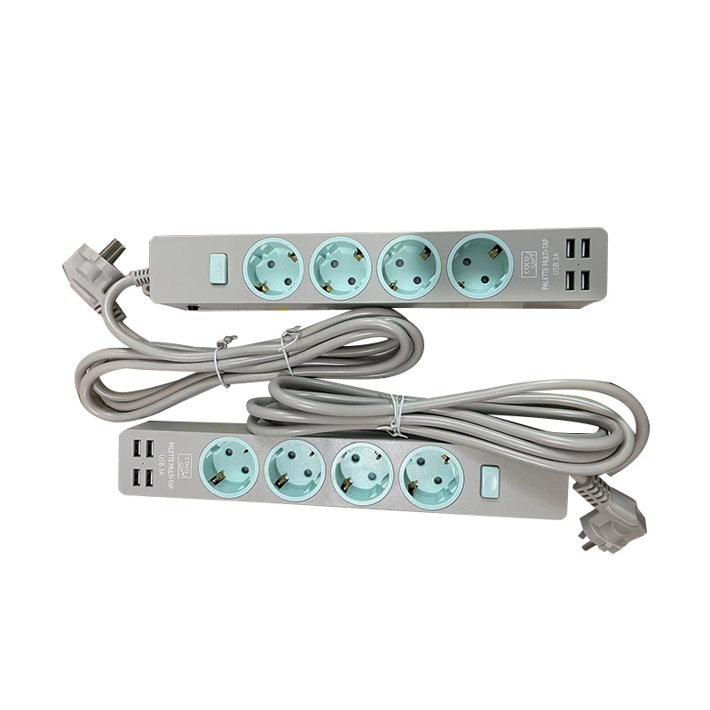 Safe 1 Outlet Eu Standard Socket مع 2 منافذ USB